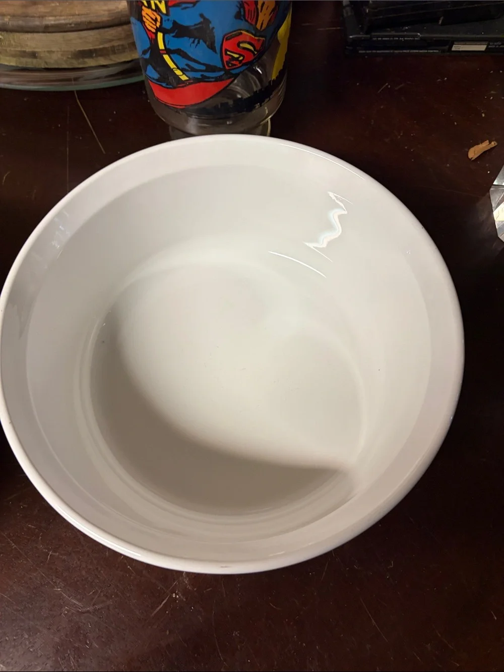 Corningware Cream Ribbed Round Baking Dish with White Interior